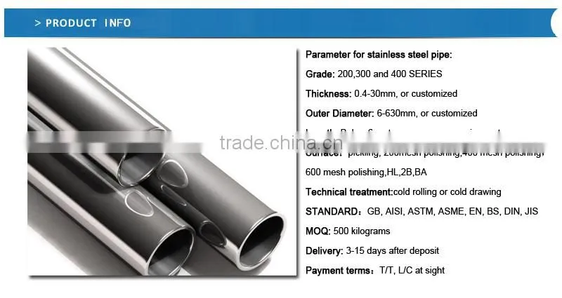 tp409 stainless steel seamless tube