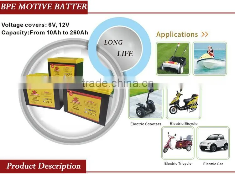 48V 24V 36V electric bike 12v 12ah 6-dzm-12 battery electric scooter battery