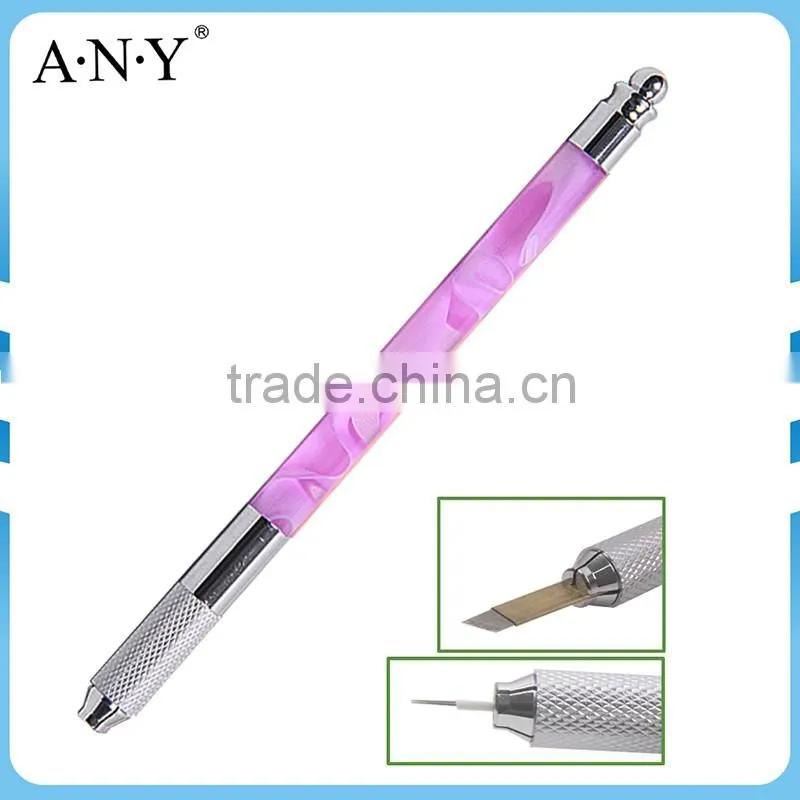 ANY New Arrival Acrylic Handle Pearl Permanent Eyebrow Pencil Microblading Pen Tool Tattoo Machine Pen