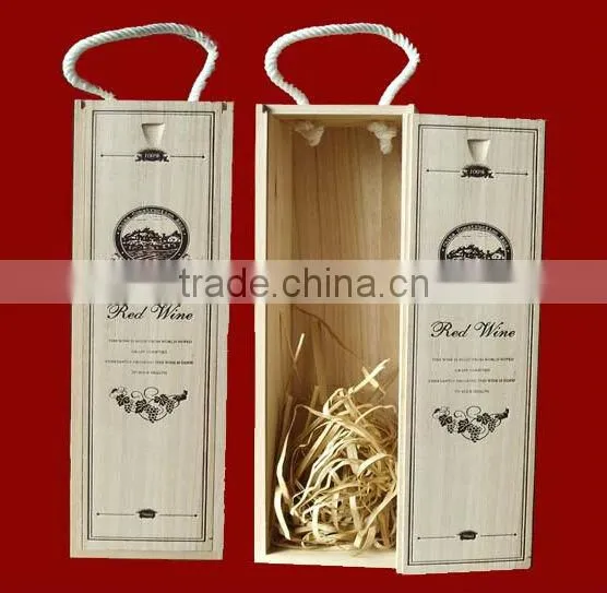 Single bottle High-class customized wooden Sweet-White Wine Box