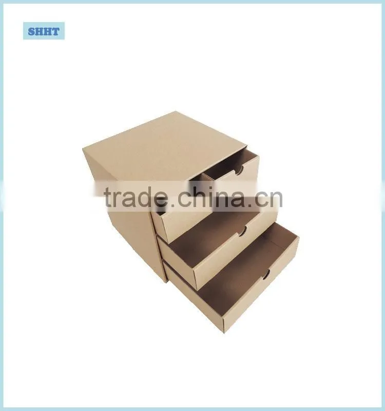 customized high quality gift storage corrugated paper box with window