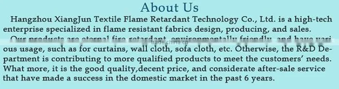 2015 curtain fire retardant curtain fabric for window curtain XJC 2004
