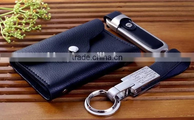 2016Top grade gift set with name card bag & design logo key chain for gift