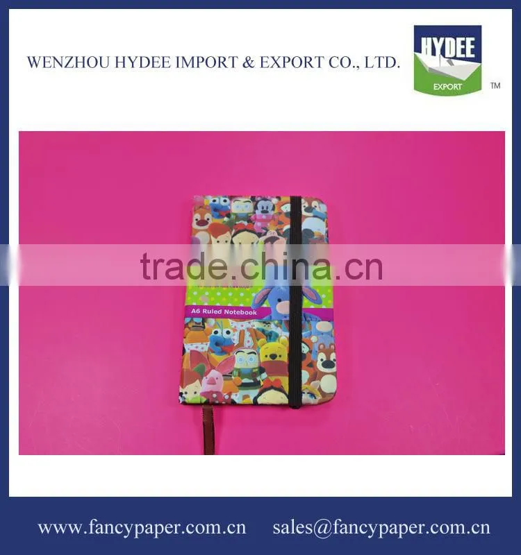 A6 Paper Notebook with Elastic Band