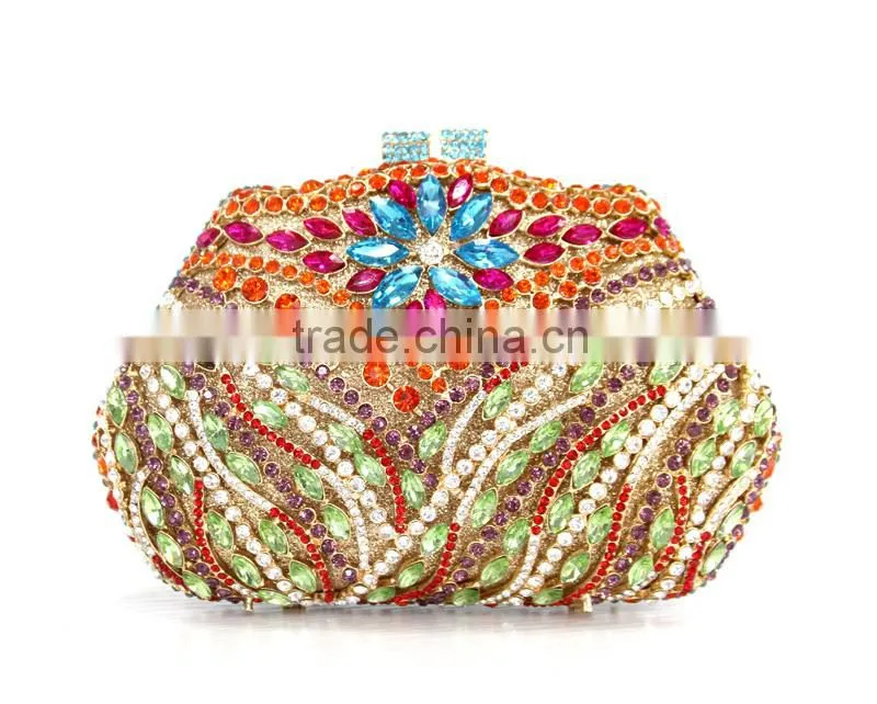 Top one OEM design Envelope clutch bag for party women's clutch purse Crystal Evening Clutch bag