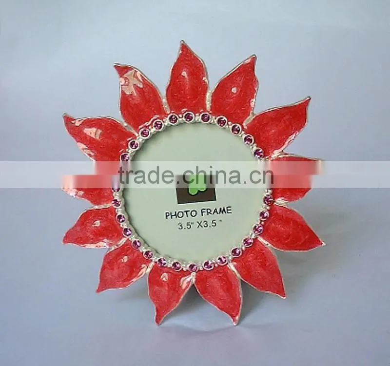 2015 sunflower metal pewter zinc alloy home decorative photo frame