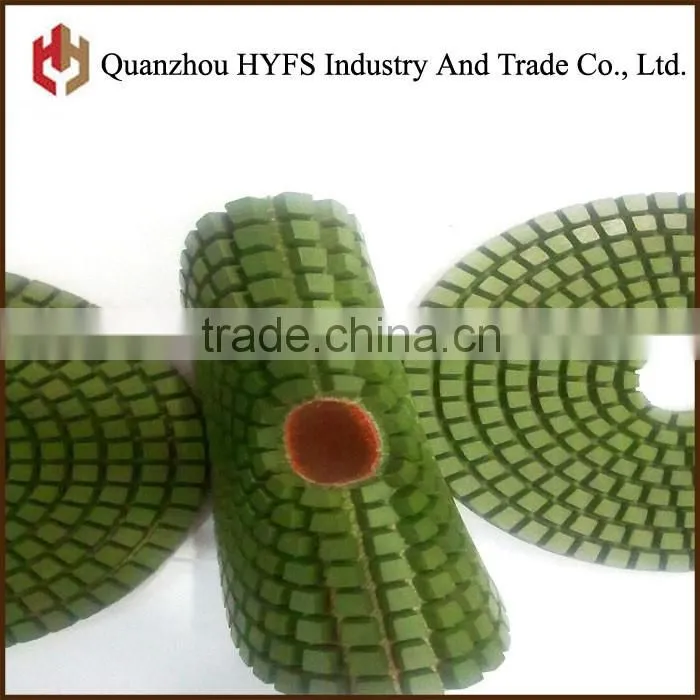 3'' 4'' 5'' 6'' 8'' 10''Diamond wet polishing pad,Abrasive Pad Type 6 polishing pads