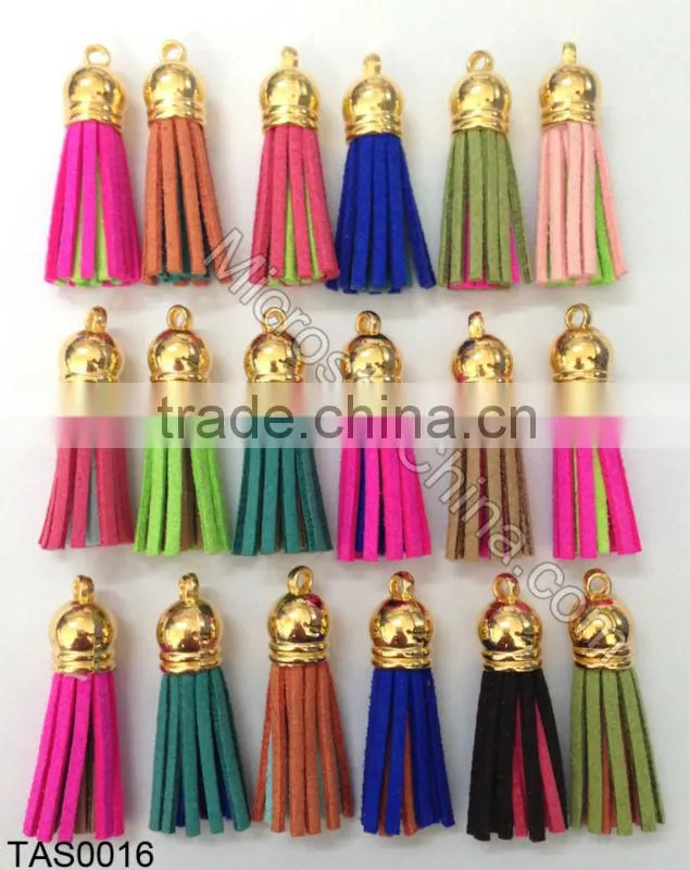 Hot Selling Beautiful Double Colors Korea Suede Tassel