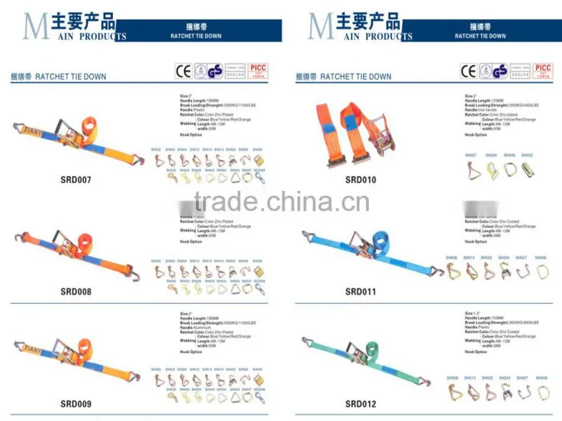3t polyester flat webbing sling/lifting sling/lifting sling with master link