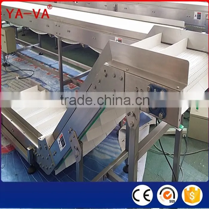 Inclined Conveyor with Side Wall and Baffle to Lifting Vegetables Washing Machine