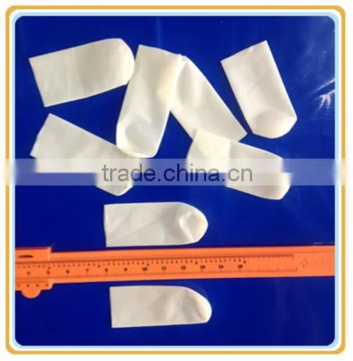 White Latex Sulphur free Cleanroom Antistatic Finger Cot