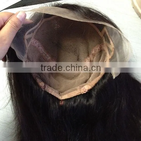 10'' Short Human Hair Wig #1b Straight human hair full lace wig