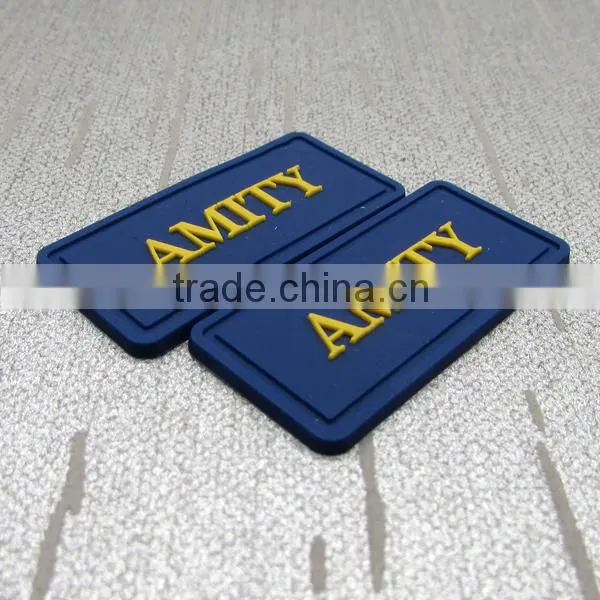 Brand Name Silicone Patch Rubber Labels