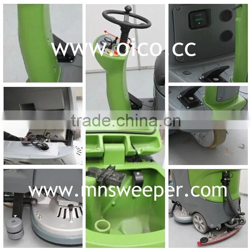 Germany technology exhibition centre/hall outdoor ride on washing sucking dry machine with lead acid battery