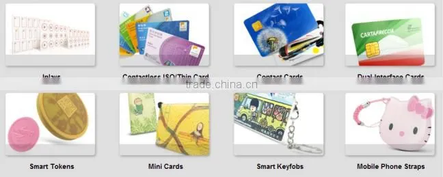 CR80 Standard Size SLE5542 ISO14443A Rfid hf PVC Card blank contact card with chip