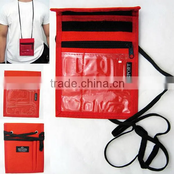 Travel Neck Pouch,Holder Passport Id Wallet,Security Bag Pocket Cards