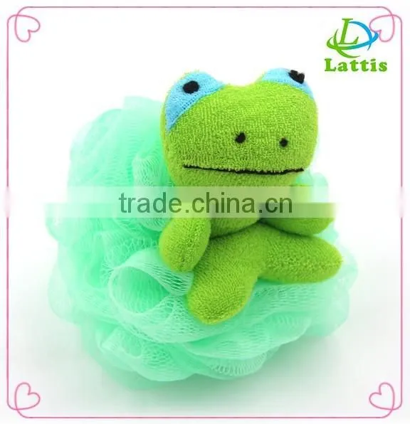 Factory directly nylon mesh sponge for shower