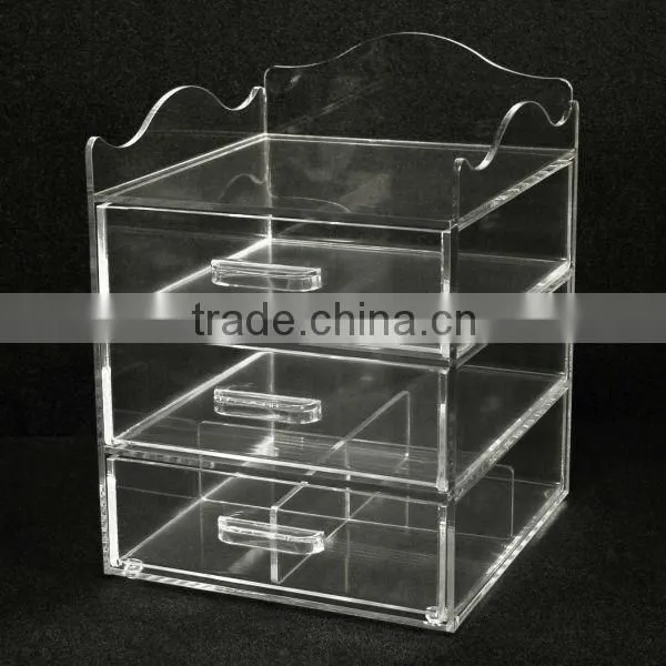 Good selling plastic storage box cosmetic makeup organizer