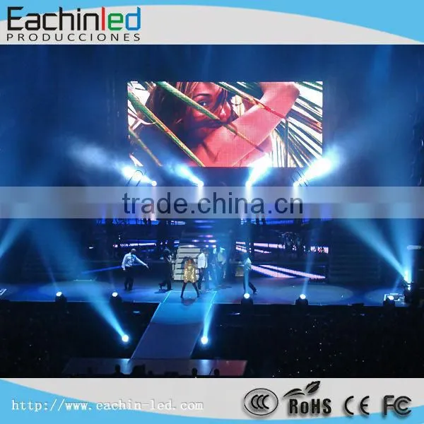 high resolution Indoor P10 stage video screen panel for rental