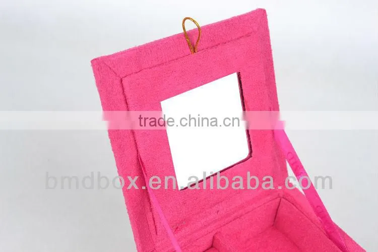 high quality faux suede factory price custom ring box