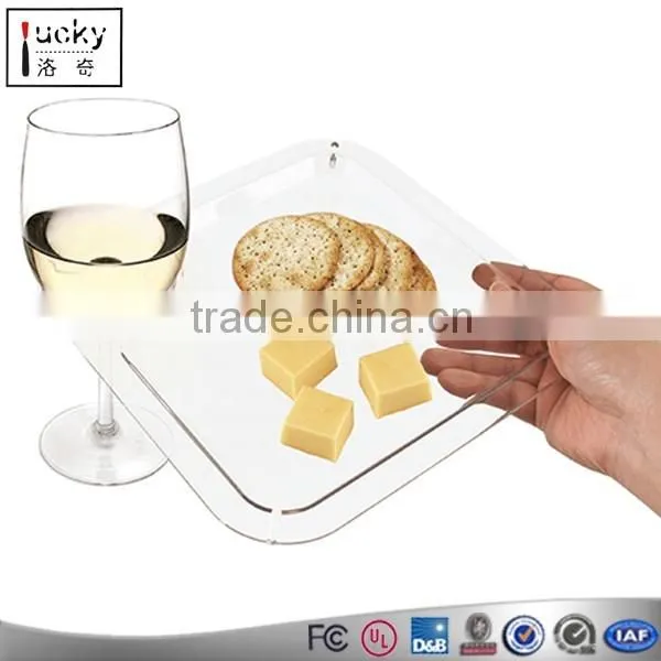 Bar pub acrylic fruit tray with color custom size shape
