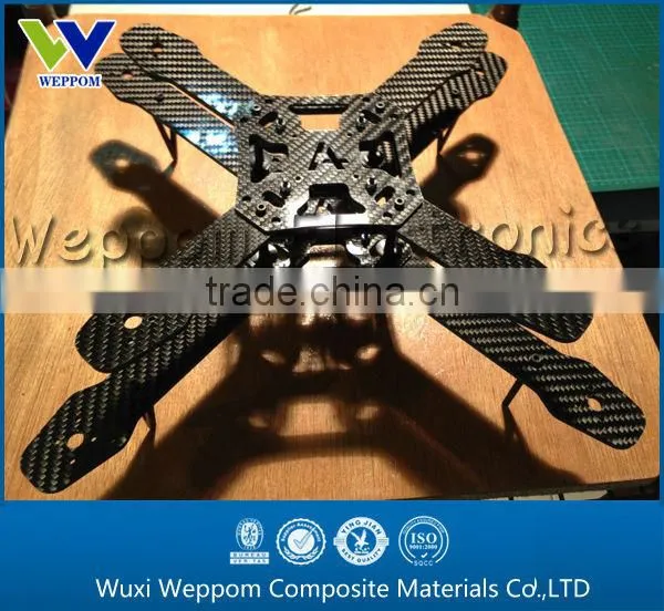 CNC cutting carbon fiber parts for RC helicopter