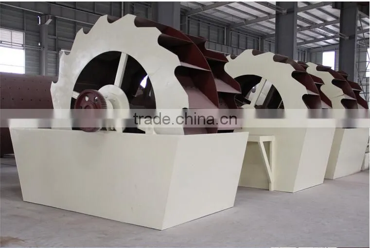 Sand washing machine separating powder soil from dinas