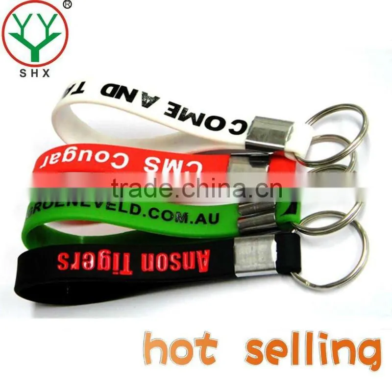 2012 olympics silicone bracelet key ring