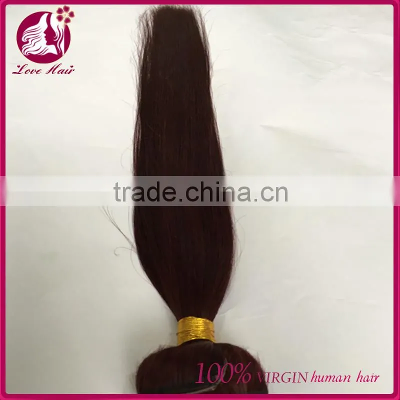 Wholesale 100% unprocessed 7a grade Indian human hair clip in hair extensions