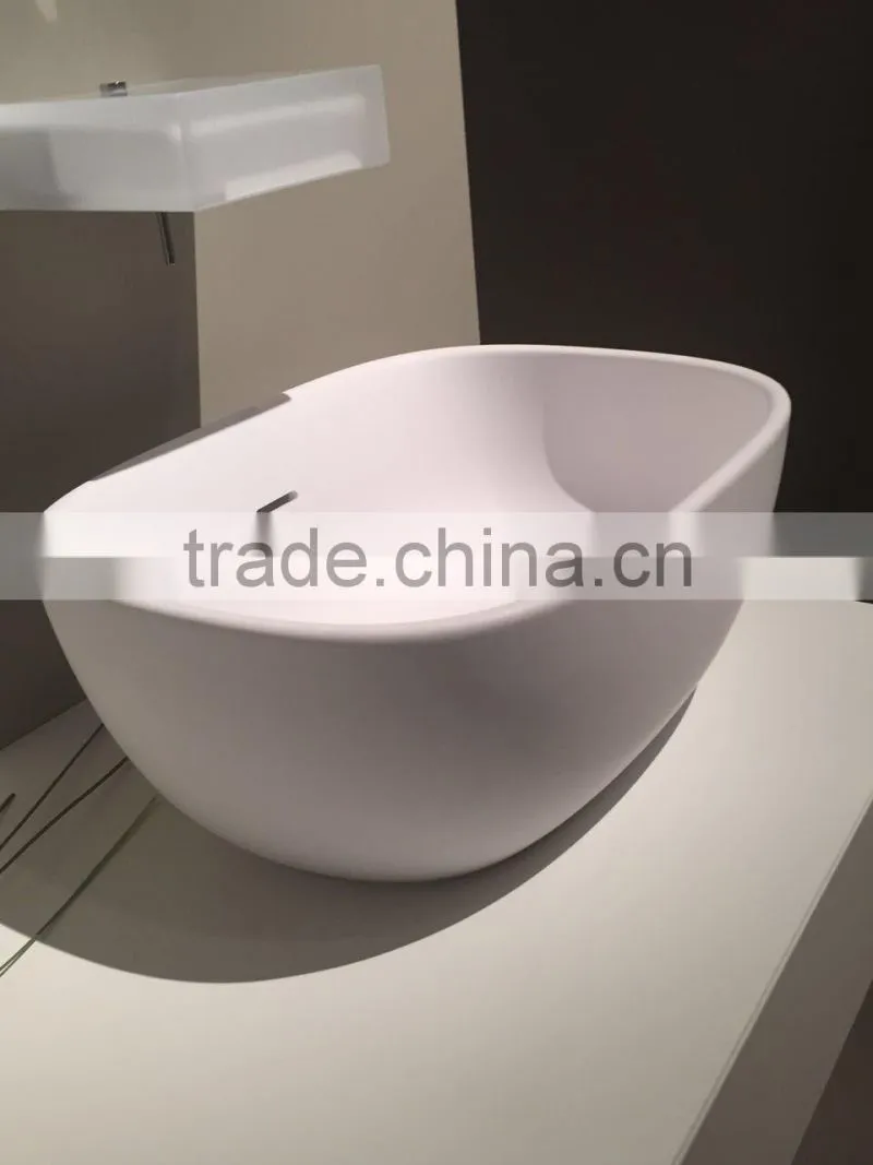New Design!!!for home or hotel ceramic and artificial stone outdoor bathtub wholesale,resin stone bathroom bathtub