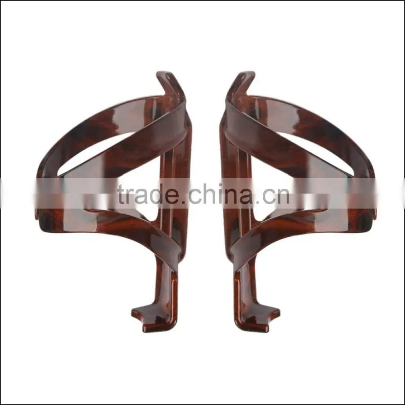 Production Wholesale mountain road bike cycling water bottle cage cup holder peach wood engineering materials PC Bottle Cage