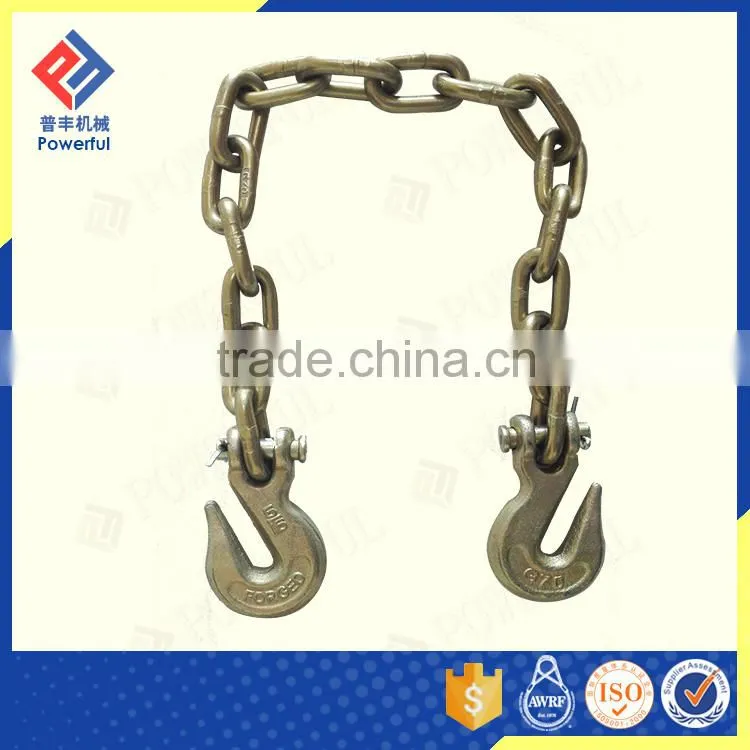 G70 CHAIN WITH CLEVIS GRAB HOOKS ON BOTH ENDS