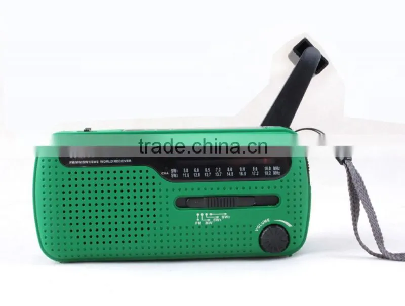 3 Super-bright LED Torch,Portable Mini AM/FM/SW World band Radio