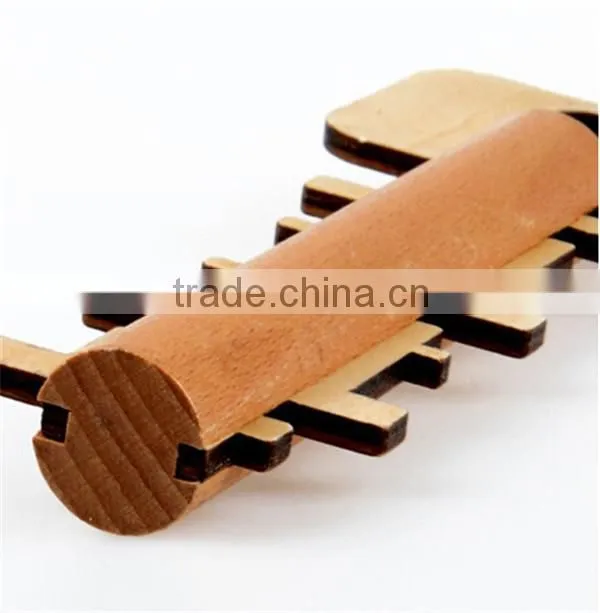 wooden adult toys brain teaser interlock puzzle toy