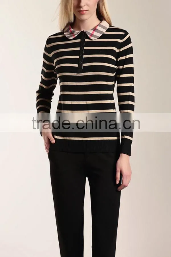 2016 high quality women cotton polo shirt factory