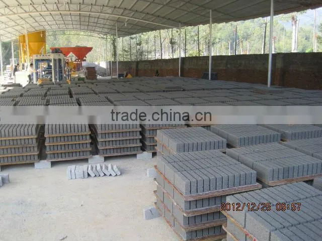 2014 New highest capacity concrete hollow block machine price in india
