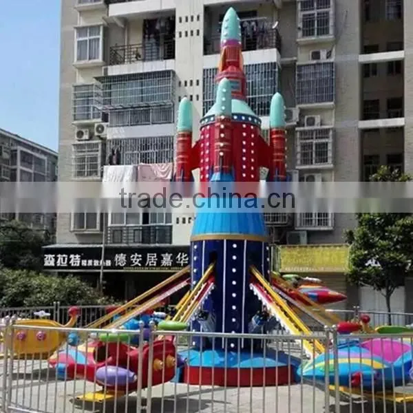 Kiddie Outdoor Playground Equipment 16 / 20 / 24 Seats Self Control Plane Rides Controllable Helicopter Rides