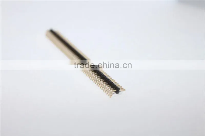 1.27mm single row right angle pin male header connector