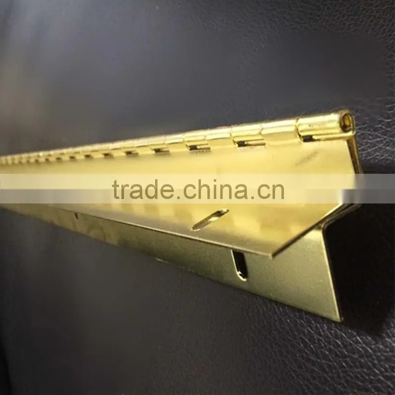 piano long hinge , Special Brass Plated piano hinge,