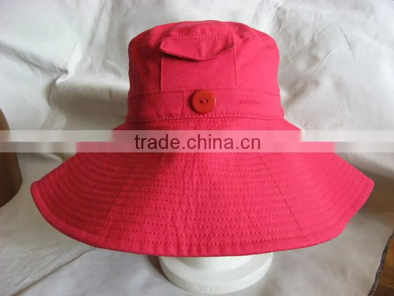 Good Quality Cheap Red Bucket Hats