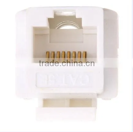 China Manufacturer CAT 5E UTP RJ45 Keystone Jack for cat5e cat6 lan cable