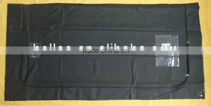white Pvc U zipper dead body bag for carrying corpse