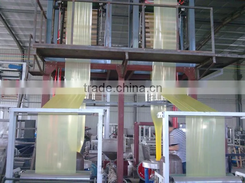 High resolution double die high speed film blowing machine for normal bags in daily life