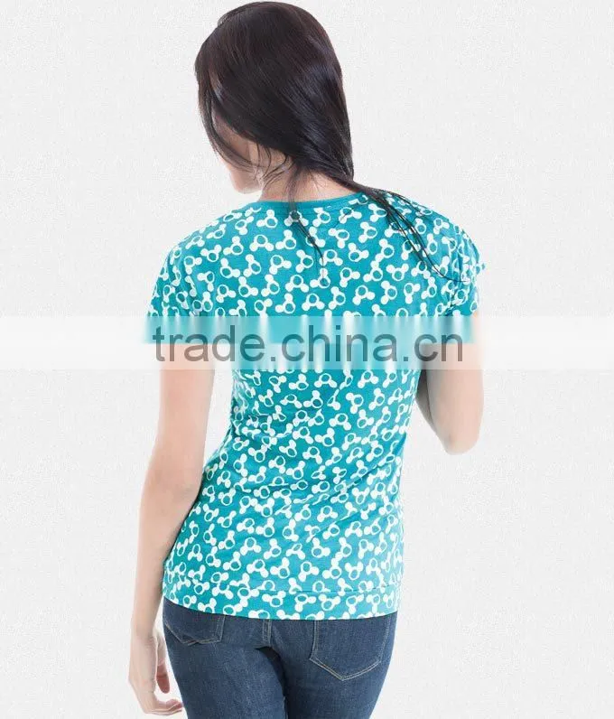 High Quality New Style Cotton Fashion Design Lady Top