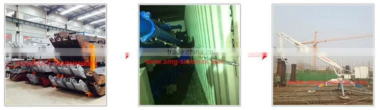 TOP! 13m 15m 17m 18m Mobile Hydraulic Spider Boom with Wheels/Concrete Distributor