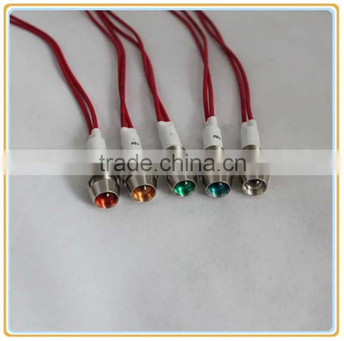 10mm panel mounting hole led light remote control with wire