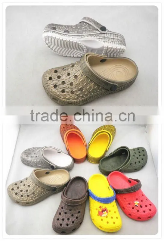 plastic garden shoes 2015 with grey and gold clogs