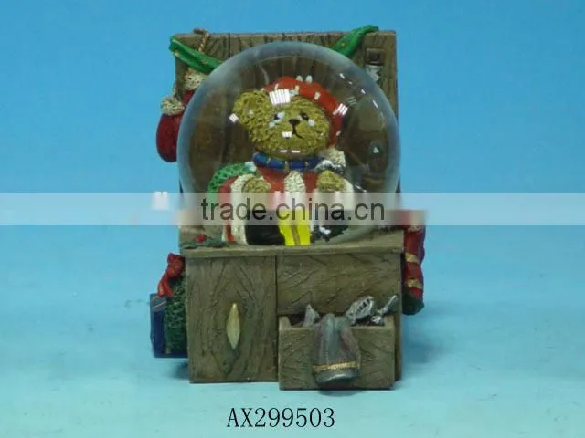 Christmas Decoration Resin snow globe glass snow globe crafts