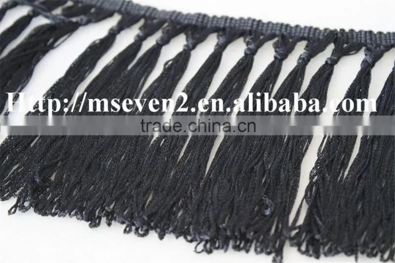 new arrival100% polyester crochet lace tassel border lace trims