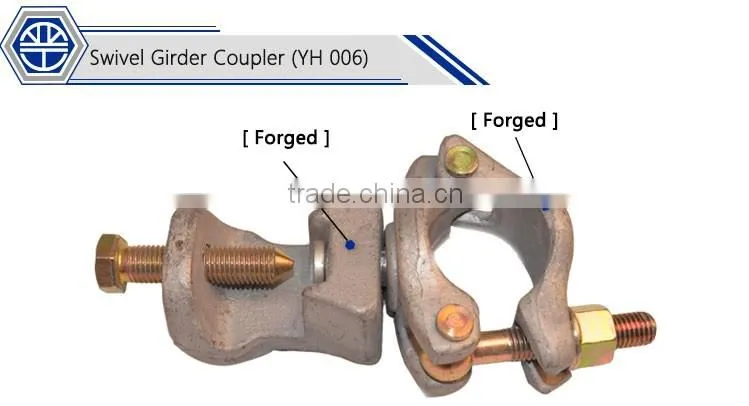 Construction Use Forged Swivel Girder Coupler
